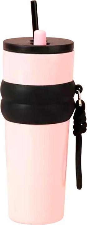Techsuit - Thermos (THM7) - Car Cup, Single Pipette, Stainless Steel 316, 710ml - Pink (0.71 l)