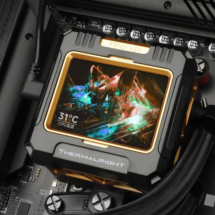 Actual product image Thermalright Frozen Warframe 360 Black ARGB - AIO, 360mm, LCD
