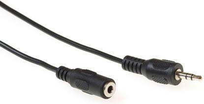 3 meter audio verbindingskabel 1x 3,5mm jack male - 1x 3,5mm stereo jack female (3 m, 3,5 mm aansluiting (AUX))