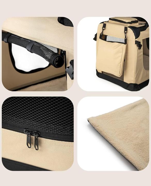 Produktbild Dibea Hundetransportbox (Hund, Katze, Waschbar, Atmungsaktiv, Abschliessbar, Faltbar)