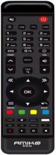 Actual product image Amiko Impulse 3 T2/C H.265 (0.01 GB, DVB-C, DVB-T2)