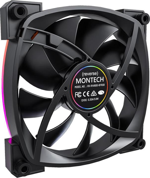 Produktbild Montech RX140 PWM - schwarz (140 mm, 1 x)