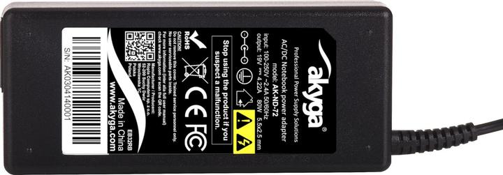 Akyga Netzteil 19V / 4.22A 80W 5.5 x 2.5 mm (80 W)