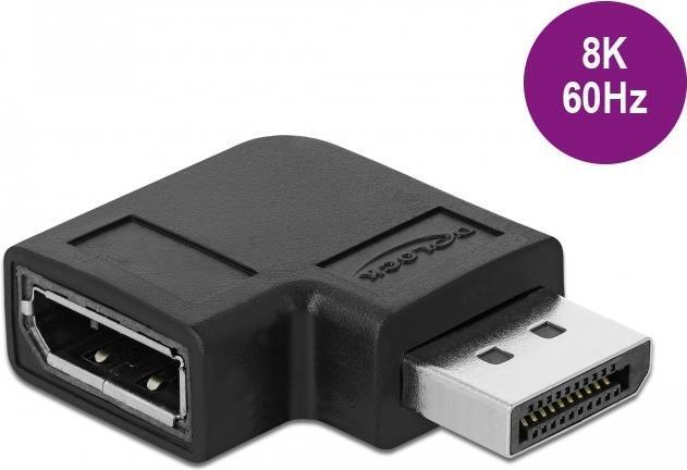 Produktbild Delock Displayport Adapter, schwarz, 8K/60 (DP, 3.03 cm)