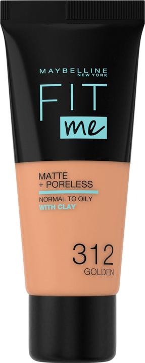 Maybelline New York Fit Me Matte + Pore less Foundation - 30 ml #312-golden (312 Golden)