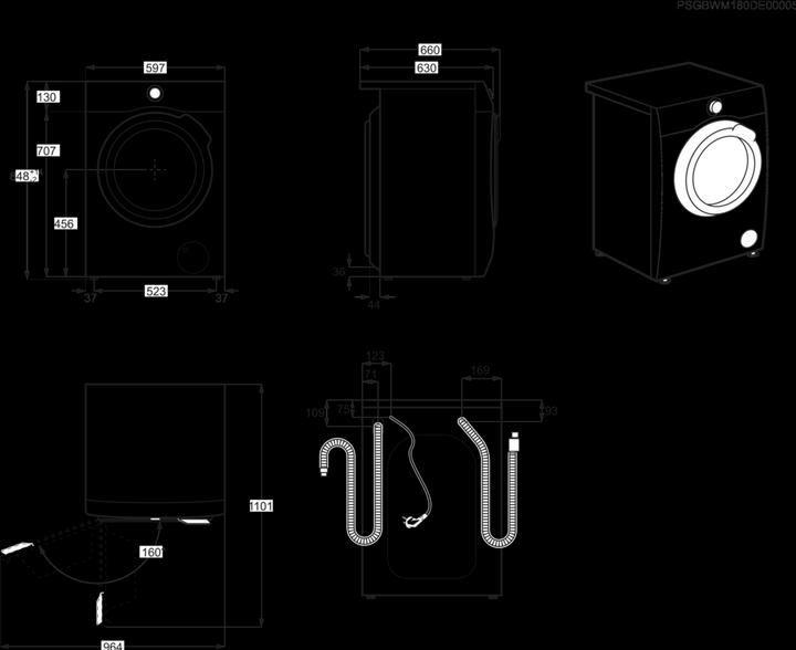 Actual product image Electrolux Wagl4e300 (9 kg, Left)