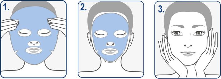 Actual product image Chiara Ambra Moisturising and invigorating "Macarons-Blueberry" sheet mask (25 ml)