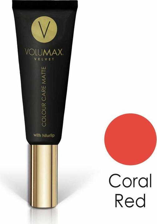 Actual product image Volumax Velvet Matte Lipstick Volume and Hydration Coral Red (Balm, 7.50 ml)