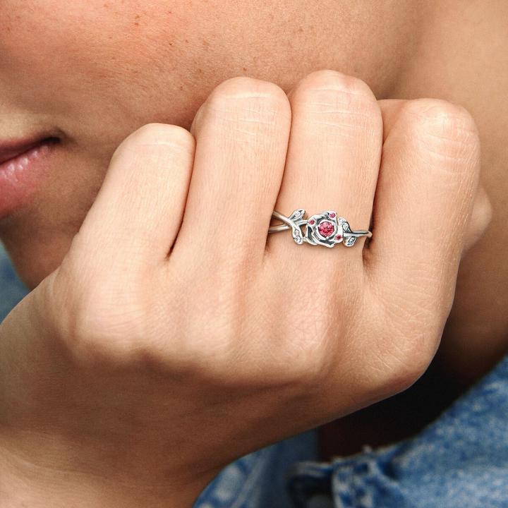 Produktbild Pandora Disney Beauty and the Beast Rose Ring (58, 925 Silber)