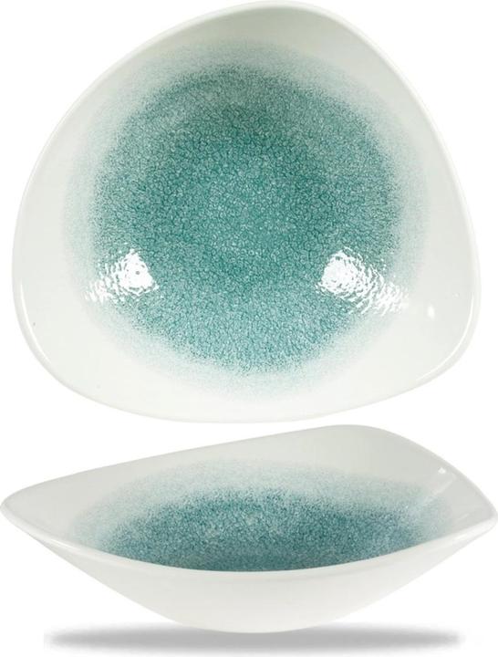 Churchill S.P. Raku Jade Green Triangle Assiette creuse 23.5cm (1 x, 23.50 cm)