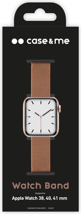 Actual product image Caseme Apple Watch 38/40/41 mm band with magnetic closure (38 mm, 40 mm, 41 mm, Stainless steel)
