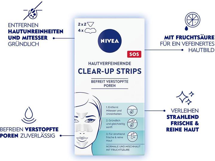 Image du produit NIVEA Bandelettes Clear-up affinant la peau (Nettoyant anti-impuretés, 6000 ml)