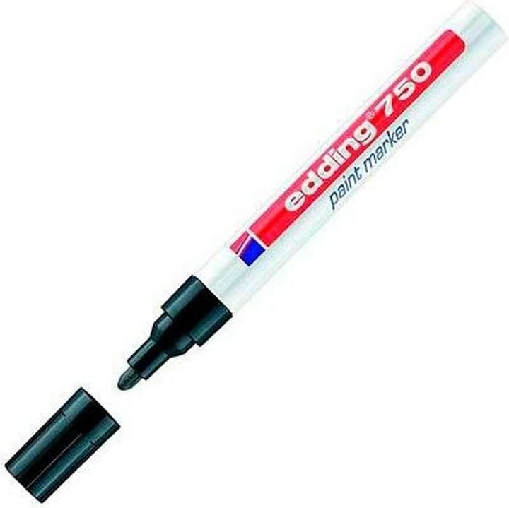 Produktbild Edding e-750 paintmarker schwarz (Inhalt 10 Stk.) (Schwarz, 4 mm, 10 x)