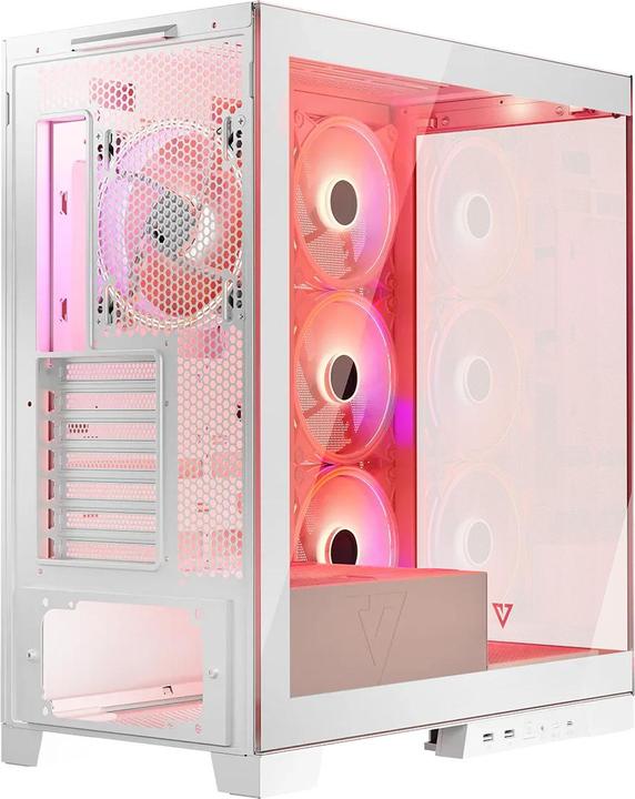 Actual product image Modecom Computer case Volcano SPACE APEX ARGB MIDI USB 3.0 X 2 CYPE-C white (mATX, ATX, ITX)