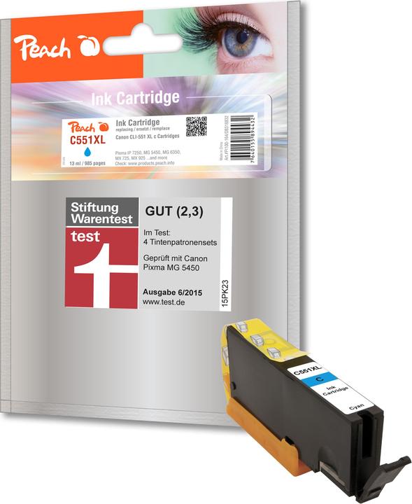 Actual product image Peach Cli-551c XL (C)