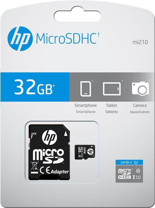 Produktbild PNY Electronics HP Flash-Speicherkarte (microSDHC/SD-Adapter inbegriffen) (32 GB, microSDHC, U1)