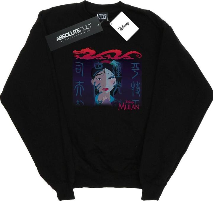 Disney Mulan Geisha Face Sweatshirt (L)