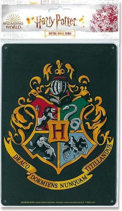 Actual product image Softridge Harry Potter panneau métal Hogwarts logo 15 x 21 cm (20 x 30 cm)