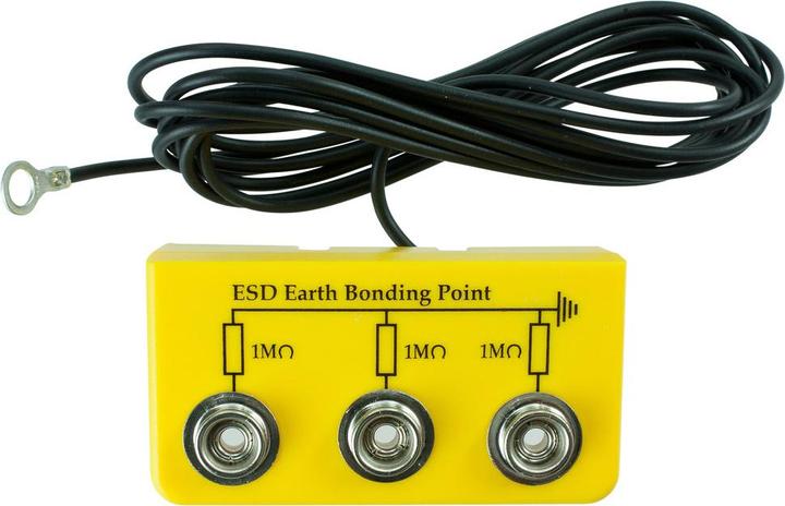 Produktbild Wetec Erdungsbox, abgewinkelt, ESD, 3 x 10 mm DK