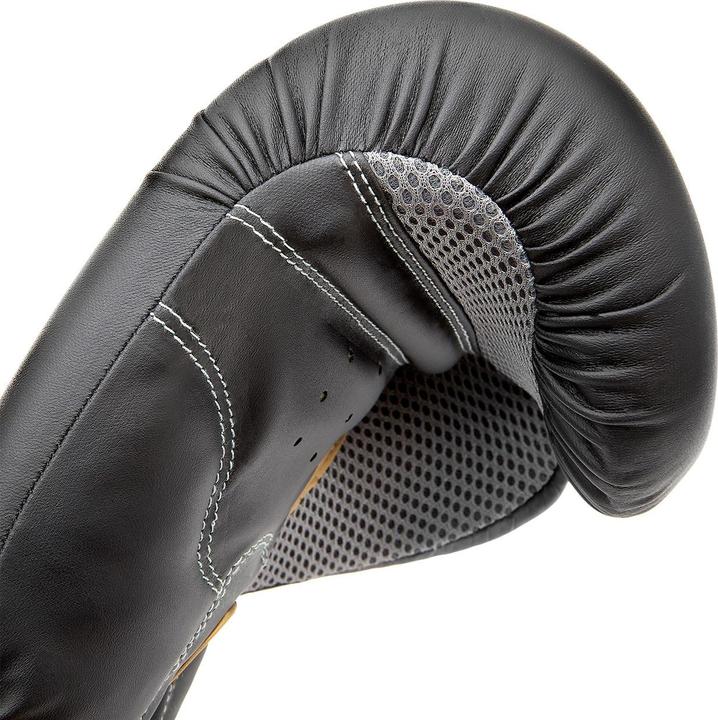 Actual product image Reebok Boxing Gloves Black/Gold (12 OZ, 12)