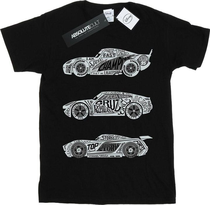Disney Cars Text Racers TShirt Jungen