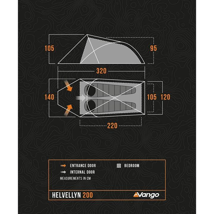 Produktbild Vango Helvellyn 200 (2.59 kg, 2 Personen)