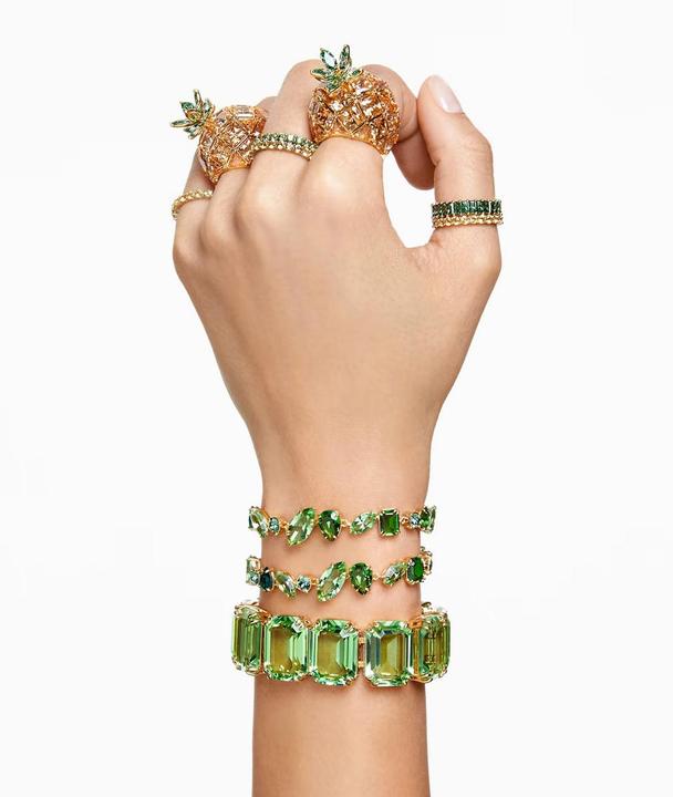 Immagine prodotto Swarovski Anello Matrix Taglio Baguette Oro Verde (64)