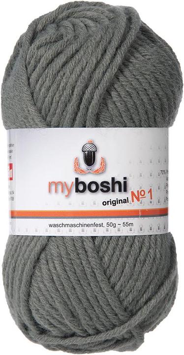 Actual product image Myboshi Wool no. 1 col. 194 titanium grey (55 m)