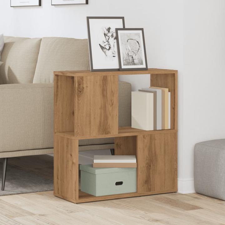 Image du produit VidaXL Bücherregal Raumteiler Standregal Aufbewahrung Büroregal Artisan-Eiche (60 x 24 x 63 cm)