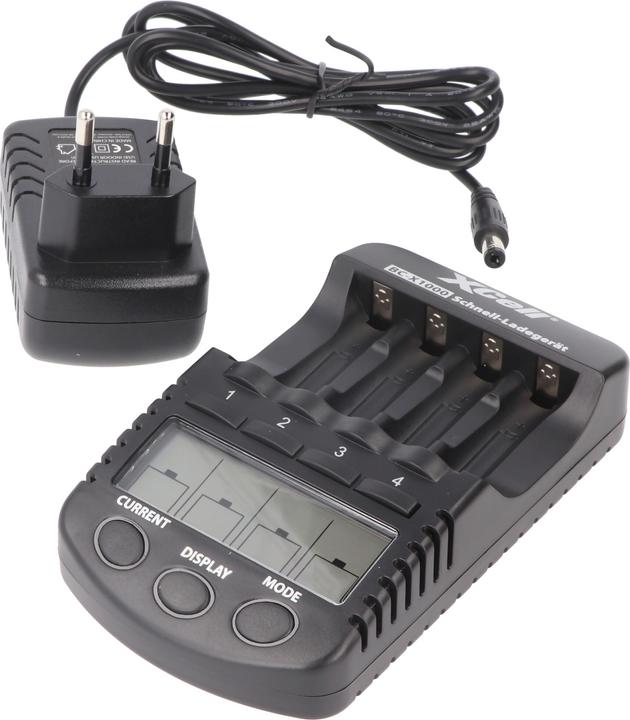Produktbild XCell Schnell-Ladegerät BC-X1000 Digital LCD (2 Stk., AA, AAA, Ladegerät ohne Akku)
