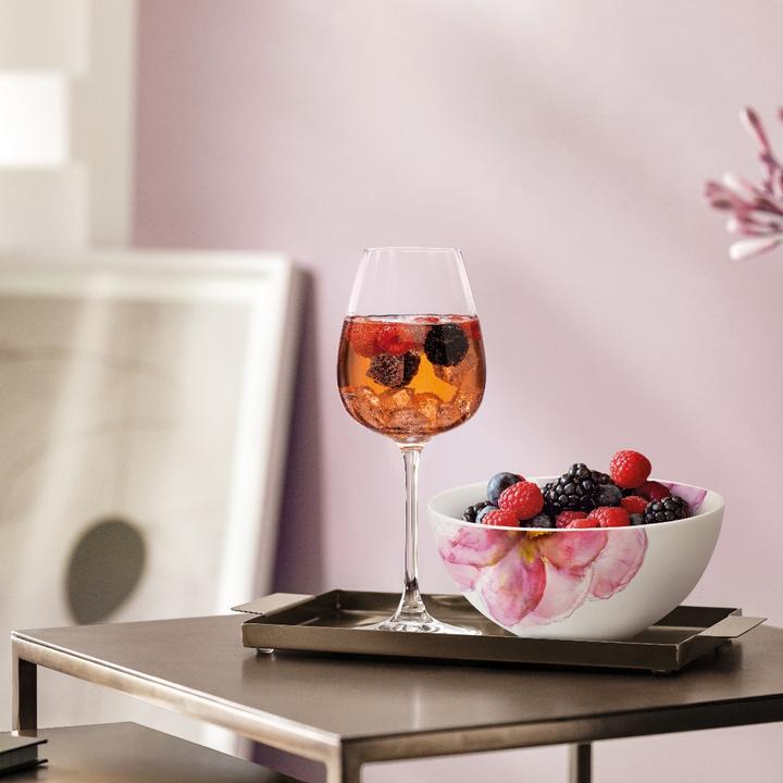 Actual product image Villeroy & Boch White wine goblet, set of 4 pieces Rose Garden (12 cl, 4 Glasses, White wine glasses)