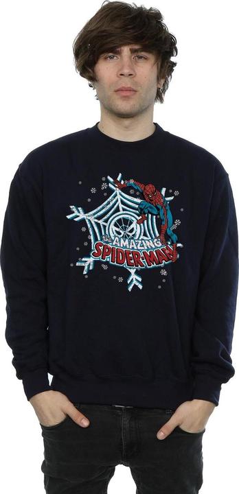 Actual product image Mens Christmas Spider-Man Sweatshirt (S)