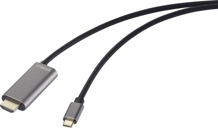 SpeaKa Professional USB-C® / HDMI Adapterkabel USB-C® Stecker, HDMI-A Stecker, U (1 m, HDMI)