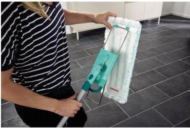 Produktbild Leifheit Bodenwischer Profi XL micro duo mit Stahlstiel (1 Stk.)