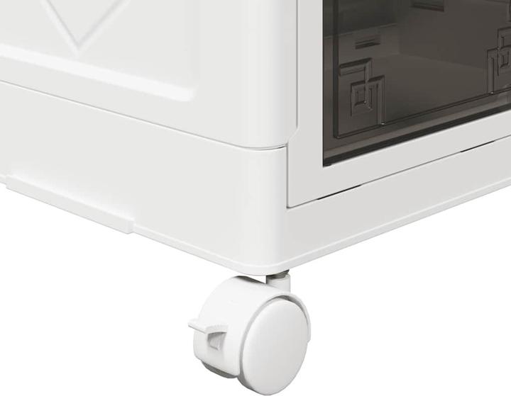 Produktbild VidaXL Aufbewahrungsbox mit Rädern Stapelbar 4-stöckig 28 L (28 l)