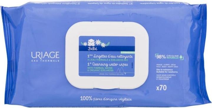 Uriage Bébé 1st Cleansing Wipes (70 Stück)