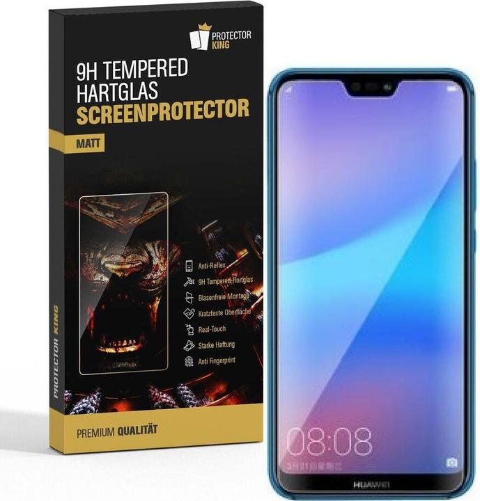 Produktbild Protectorking 3x Echtes Tempered 9H Panzerhartglas Matt Entspiegelt (3 Stück, Huawei P20 Lite)