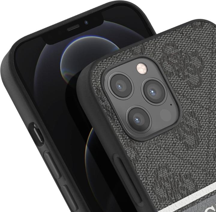 Immagine prodotto Guess Copertina rigida 4G a strisce stampate (Apple iPhone 12 Pro Max)