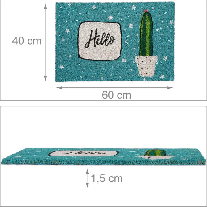 Produktbild Relaxdays Fussmatte (60 x 40 x 1.5 cm)
