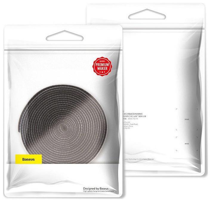 Produktbild Baseus Rainbow Circle Velcro Straps 3m Gray (Kabeldurchlass, 300 cm)