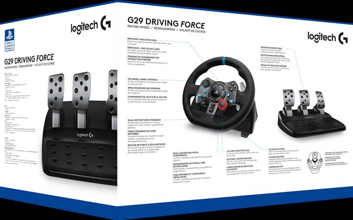 Immagine prodotto Logitech G Volante G29 Driving Force (PS4, PS3, PS5, PC)