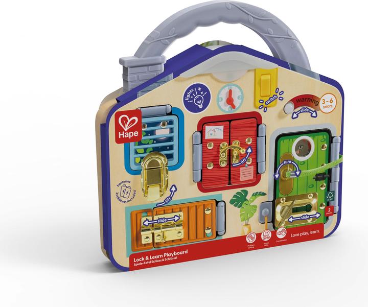 Actual product image Hape Game board lock & key