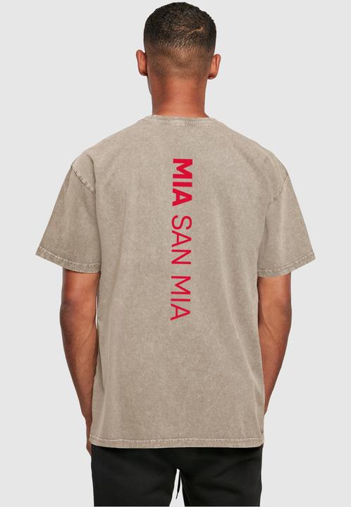 Actual product image FC Bayern München FC Bayern Red Acid Washed Heavy Oversize Tee - 115123 (L)