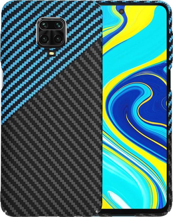 Produktbild Techsuit - Carbonite FiberShell - Xiaomi Redmi Note 9S / Note 9 Pro / Note 9 Pro Max - Blue Pulse (Xiaomi Redmi Note 9 Pro Max, Xiaomi Redmi Note 9 Pro, Xiaomi Redmi Note 9S)