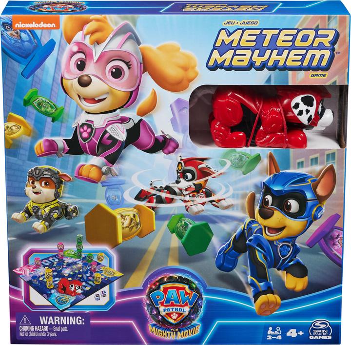 Actual product image Spin Master PAW Patrol : La Super Patrouille le film, Jeu Meteor Mayhem (Multilingual)