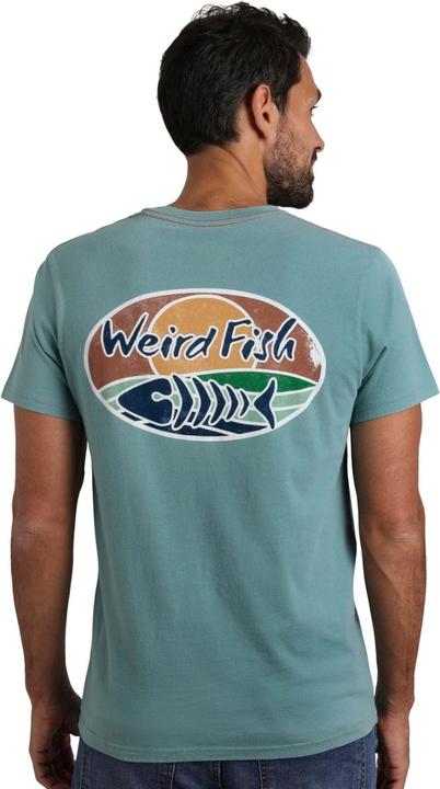 Actual product image Weird Fish Mens Land And Sea Graphic Back Print T-Shirt (4XL)