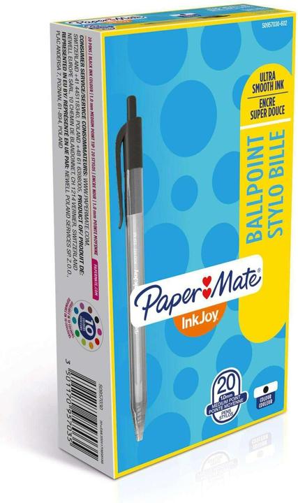 Produktbild Paper Mate Kugelschreiber InkJoyTM 100 RT (Schwarz, 20 x)