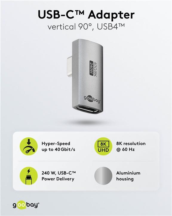 Actual product image Goobay USB C - USB C adapter (USB-C)