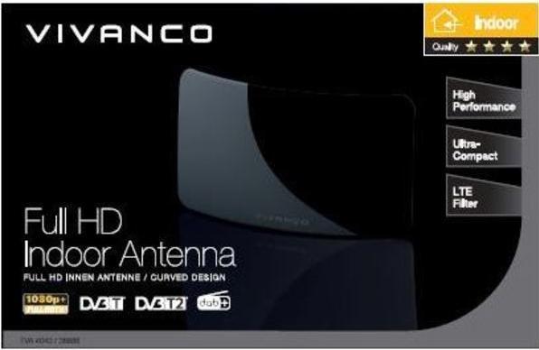 Image du produit Vivanco Tva 4040 (Antenne d'intérieur, DVB-T / -T2, DAB/DAB+)