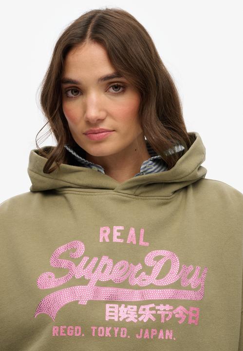 Produktbild Superdry Vintage Logo Hoodie mit Strassbesatz (12XL)